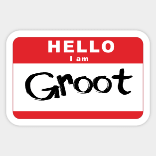 Hello, I am Groot Sticker